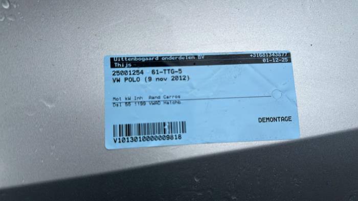 Volkswagen Polo V 1.2 TDI 12V BlueMotion Samochód złomowany (2012)