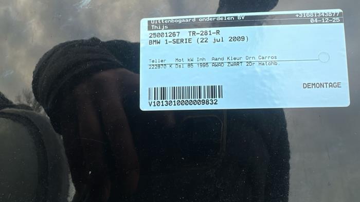 BMW 1 serie 116d 16V Sloopvoertuig (2009, Zwart)