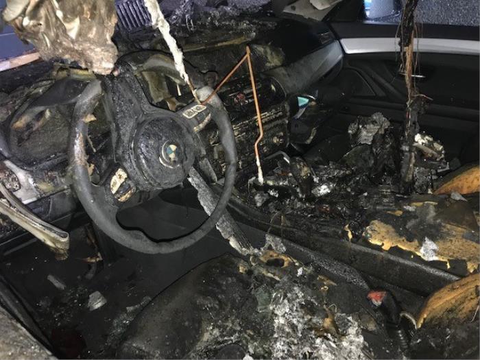 BMW 5 serie 525d xDrive 16V Skrotfordon (2014, METALLIC ZWART)