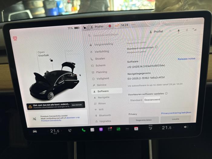 Tesla Model 3 Long Range 72kWh Samochód złomowany (2019, Czarny)