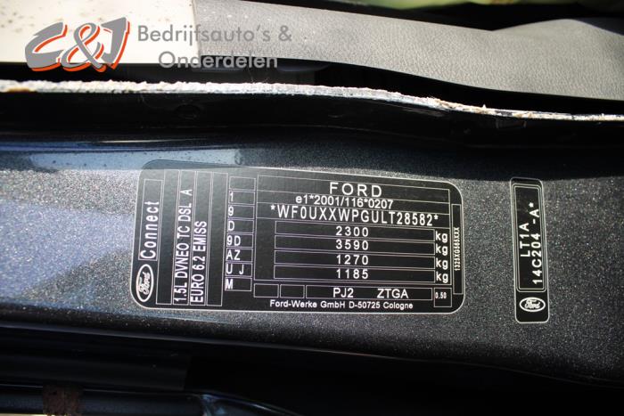 Ford Tourneo Connect/Grand Tourneo Connect 1.5 EcoBlue Skrotfordon (2021, DONKER ANTRACIET)