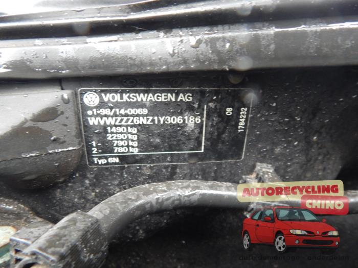 Volkswagen Polo III 1.4 16V 75 Sloopvoertuig (2001, Zwart)