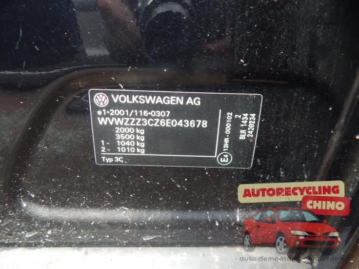Volkswagen Passat 2.0 FSI 16V Sloopvoertuig (2005, Zwart)
