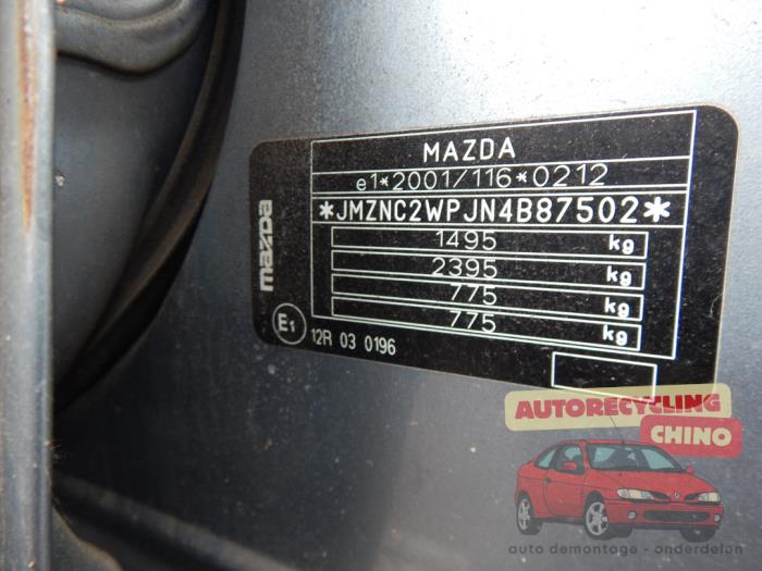 Mazda 2 1.4 16V Sloopvoertuig (2004, Zilver)