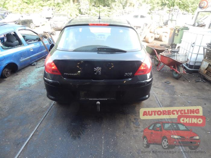 Peugeot 308 1.6 VTI 16V Skrotfordon (2009, ZWART)