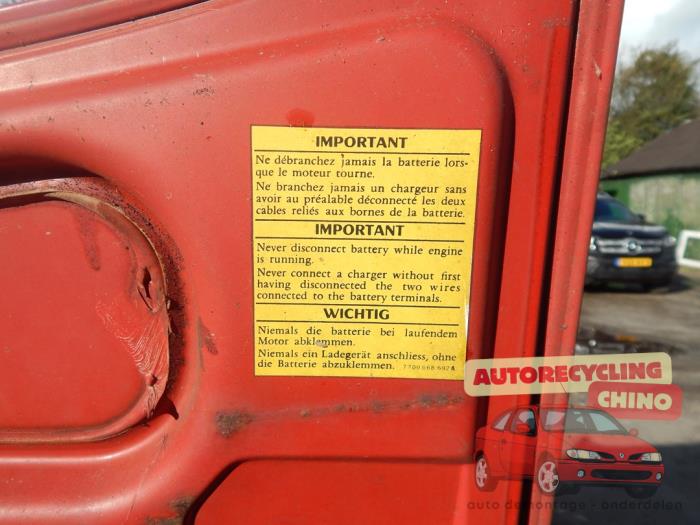 Renault Express/Rapid/Extra 1.1 Sloopvoertuig (1987, Rood)