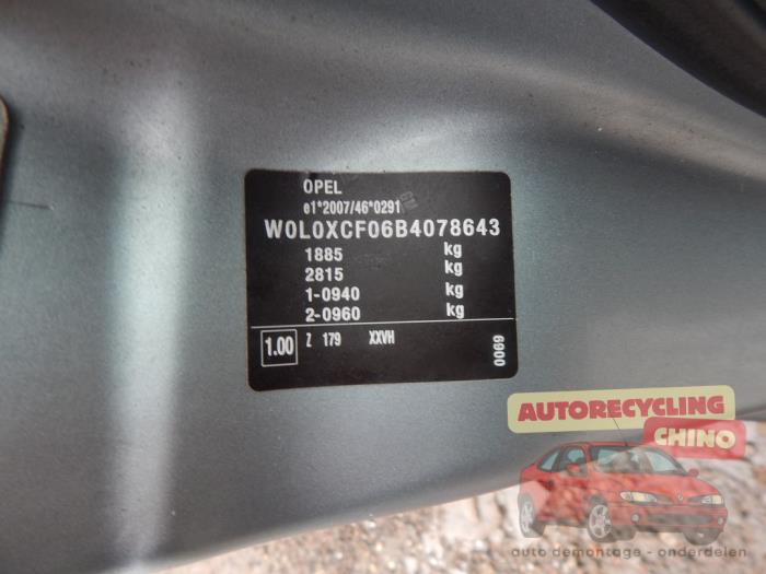 Opel Combo Tour 1.7 CDTi 16V Sloopvoertuig (2010, Grijs)