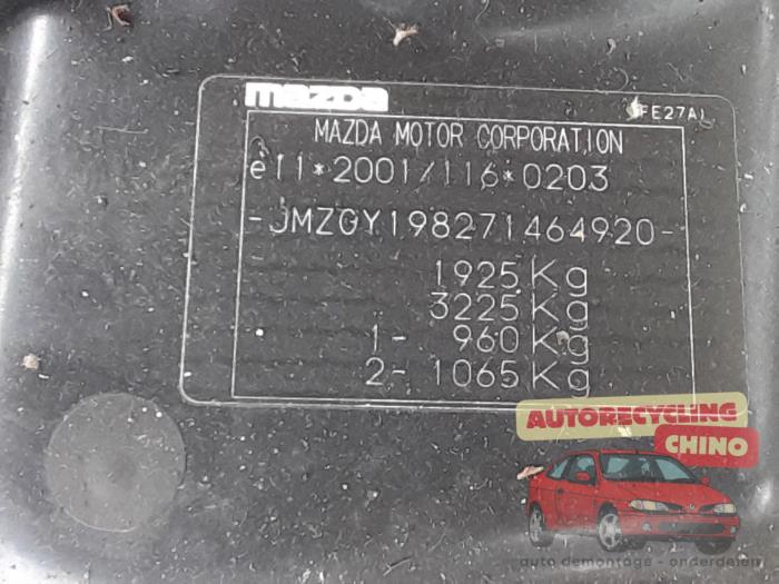 Mazda 6 Sportbreak 1.8i 16V Skrotfordon (2007, ZWART)