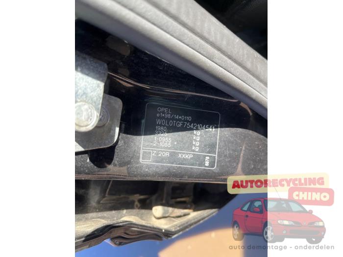 Opel Zafira 1.8 16V Sloopvoertuig (2004, Zwart)