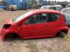 Citroen C1 1.0 12V Samochód złomowany (2008, Czerwony)