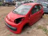 Citroen C1 1.0 12V Samochód złomowany (2008, Czerwony)