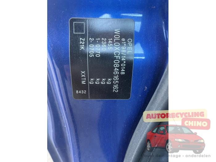 Opel Corsa C 1.2 16V Sloopvoertuig (2004, Blauw)