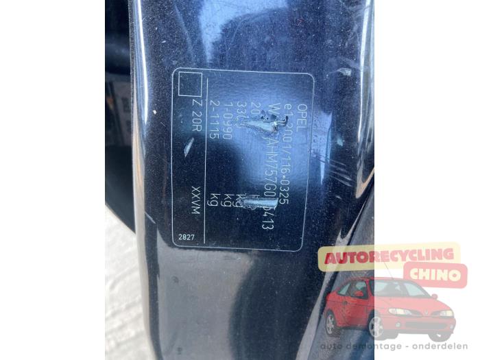 Opel Zafira 1.8 16V Ecotec Sloopvoertuig (2007, Zwart)