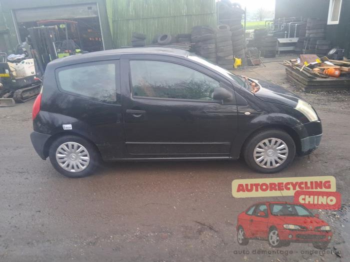 Citroen C2 1.1 Samochód złomowany (2004, Czarny)