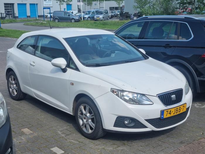 Seat Ibiza IV SC 1.9 TDI 90 Sloopvoertuig (2009, Wit)