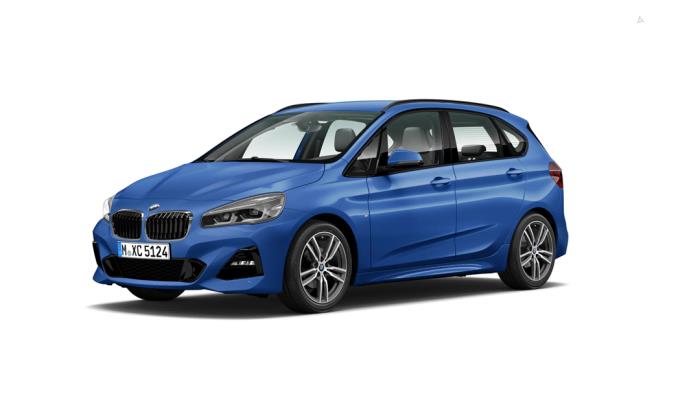 BMW 2 serie Active Tourer 218d 2.0 TwinPower Turbo 16V Épave (2019, Métallisé, Bleu)